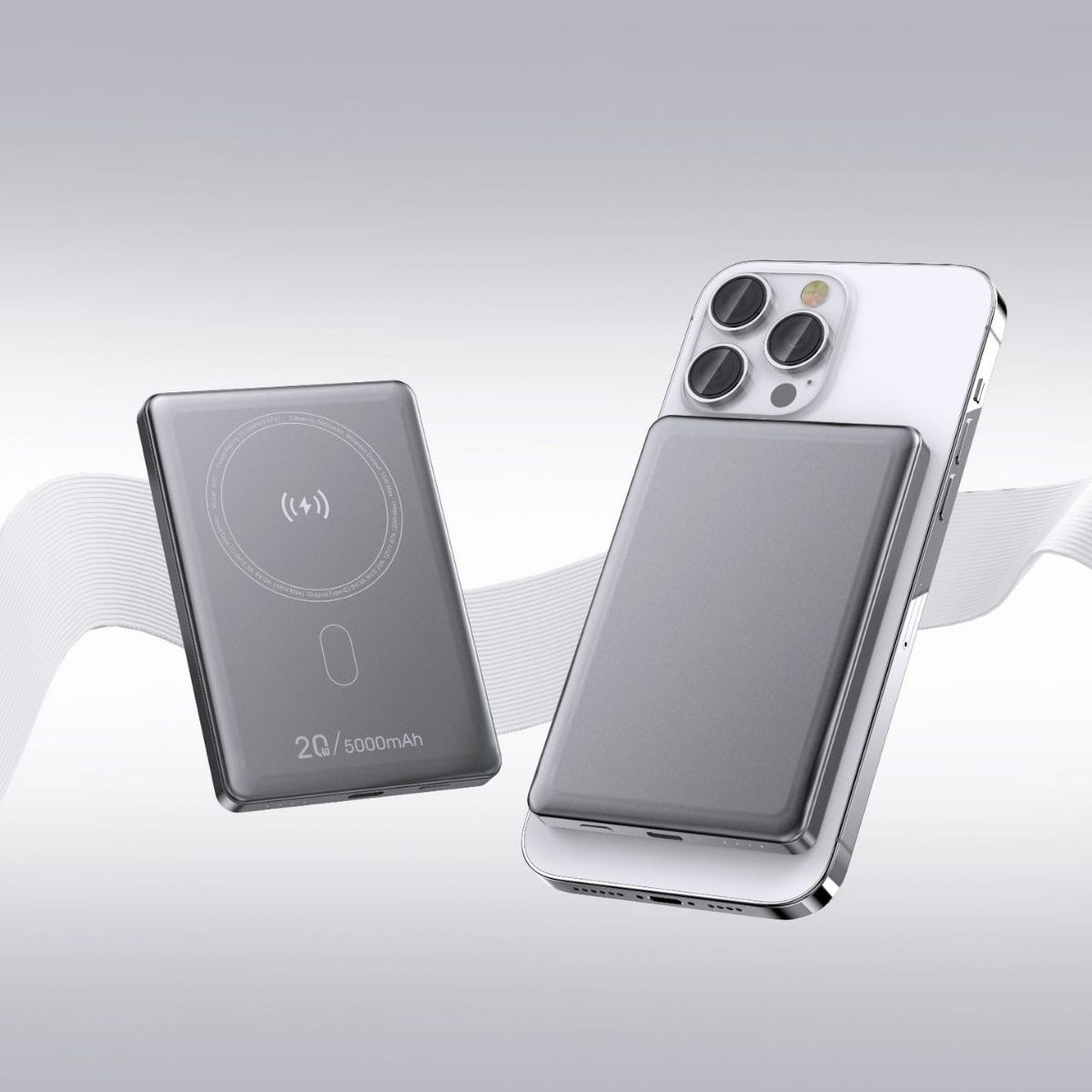 Magnetic Wireless Digital Display Aluminum Alloy Fast Charging Mobile Power Supply